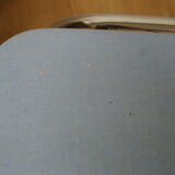 Stepladder stool in sky blue formica Vintage