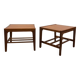 Paire de chevets scandinaves en teck