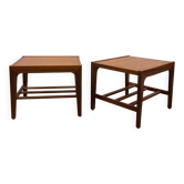 Pair of Scandinavian teak bedside tables