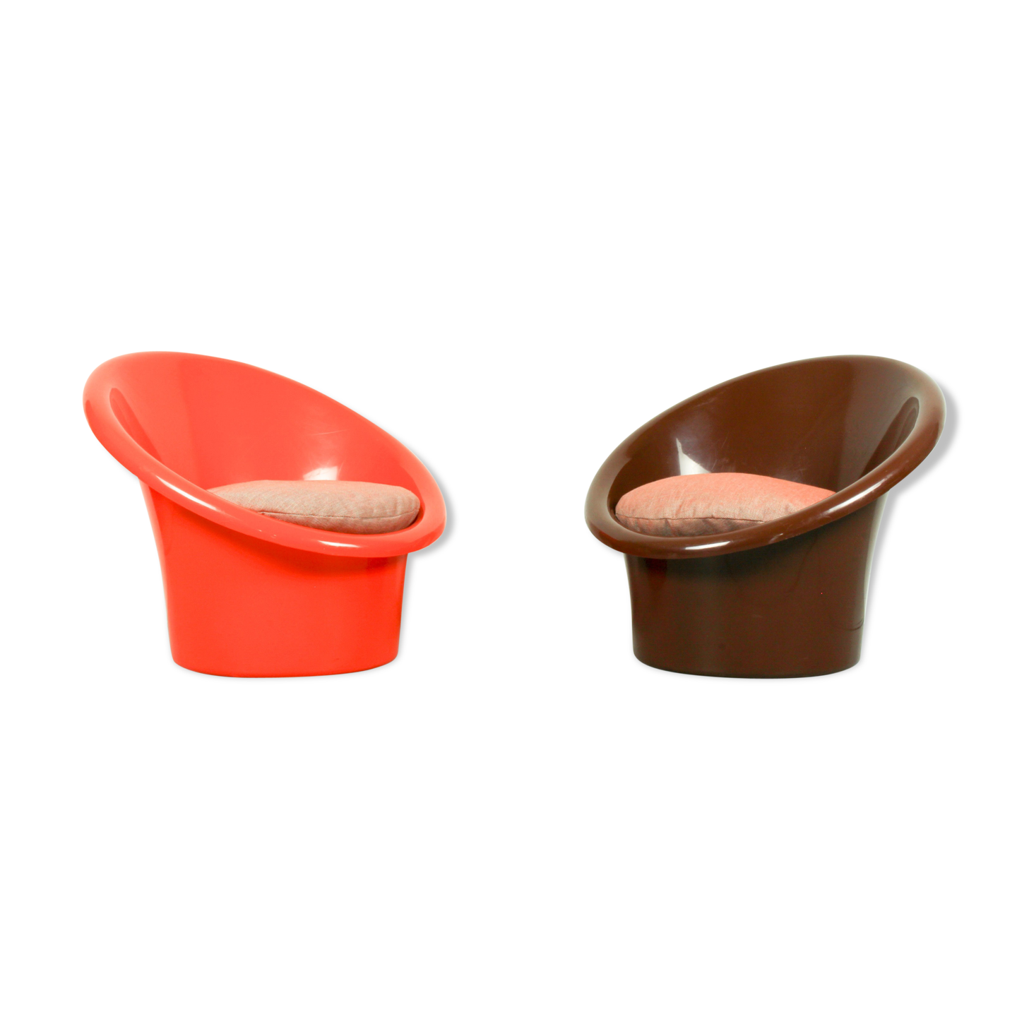 Pair of 2 Skopa lounge chairs by Ole Gjerløv Knudsen & Torben Lind for IKEA, 1970s