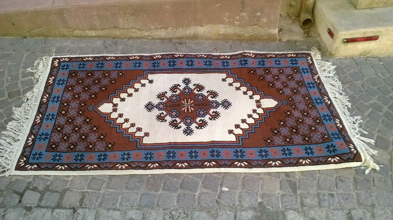 Tapis vintage noué main 190x100cm