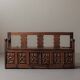 Carved solid wood bench-chest, 18th century