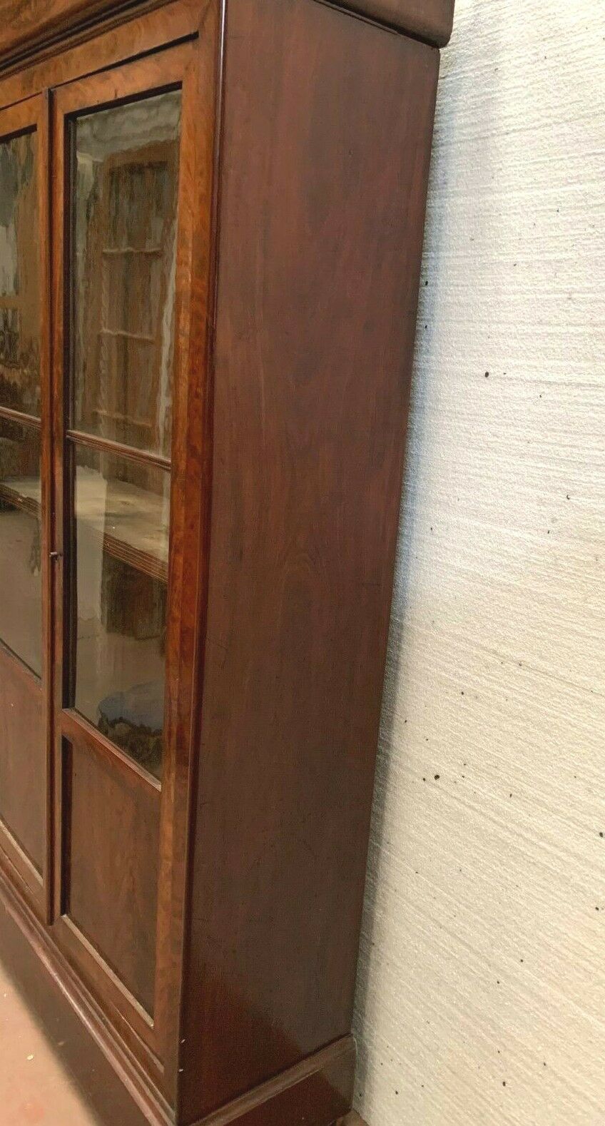 Louis Philippe vintage window in mahogany two 19th century glass doors