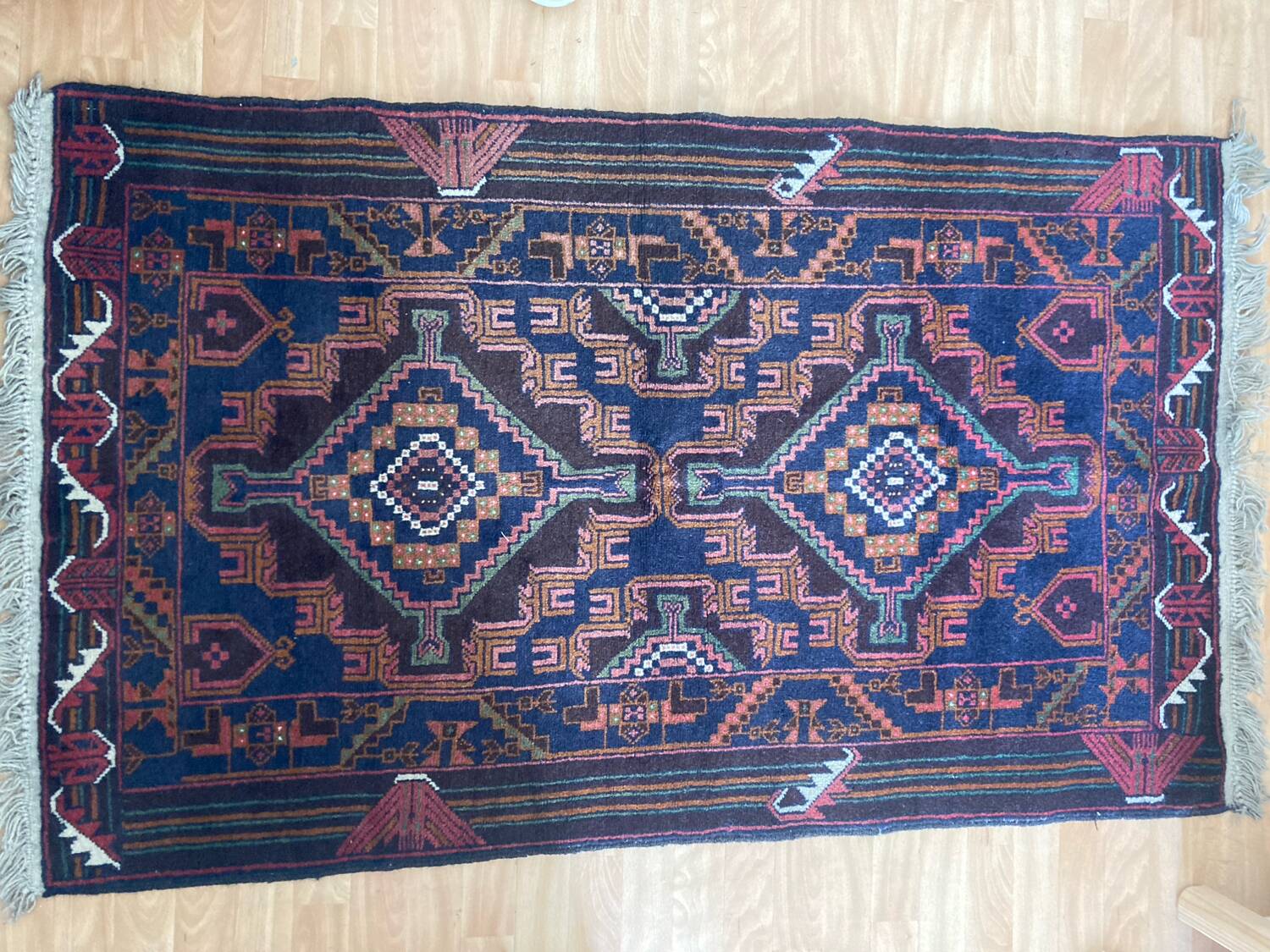 Afghan, tribal, geometric rug