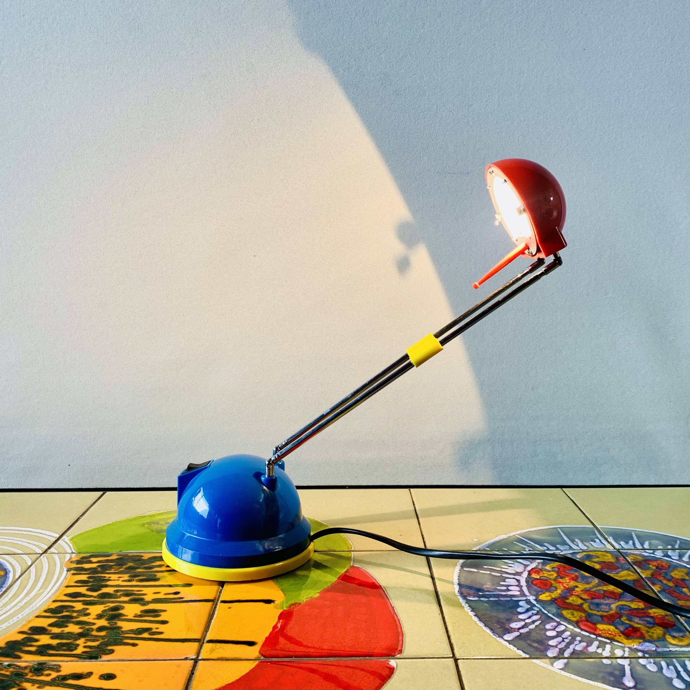 Vintage telescopic Memphis style desk lamp - Lihgt Force Limited