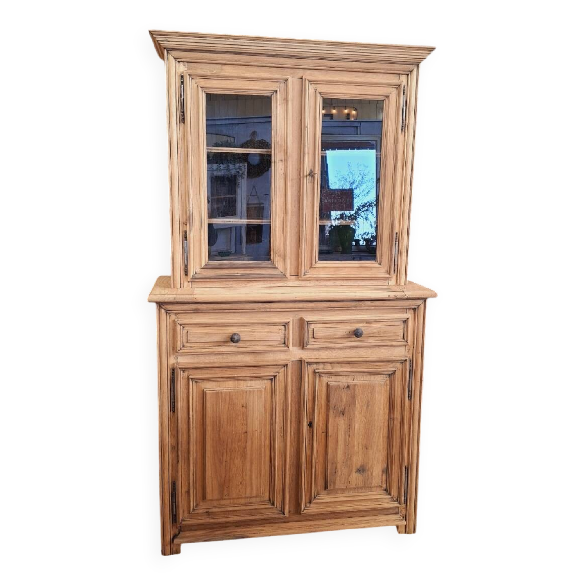 Antique two-body sideboard