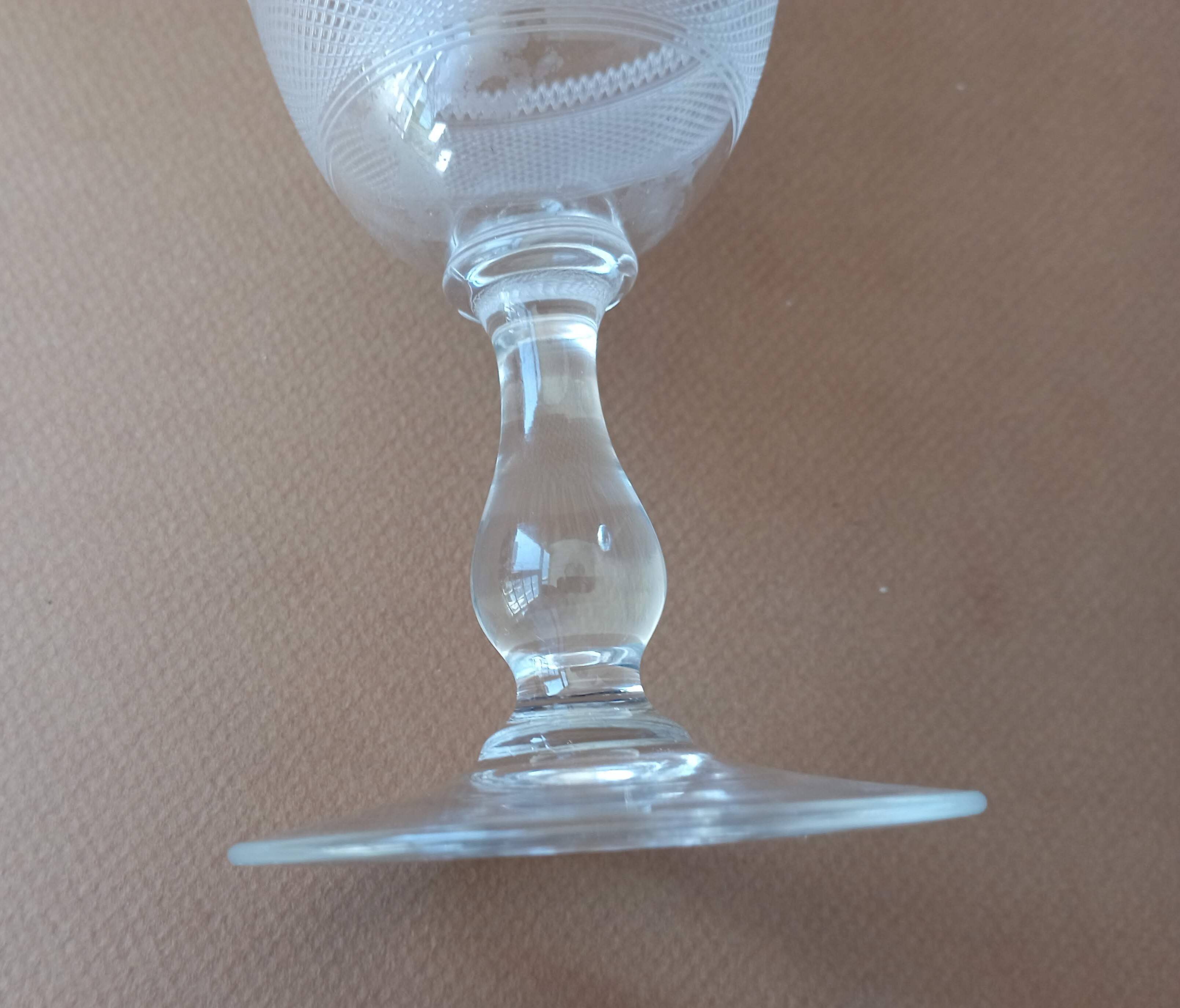 Crystal water glass by Baccarat? Early 20th century.