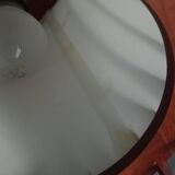 danish ceiling lamp in teak and paper from the 60s