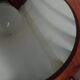 danish ceiling lamp in teak and paper from the 60s