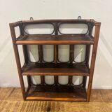 Vintage rattan wall shelf