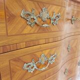 Commode Louis XIV régence en marqueterie et bronze