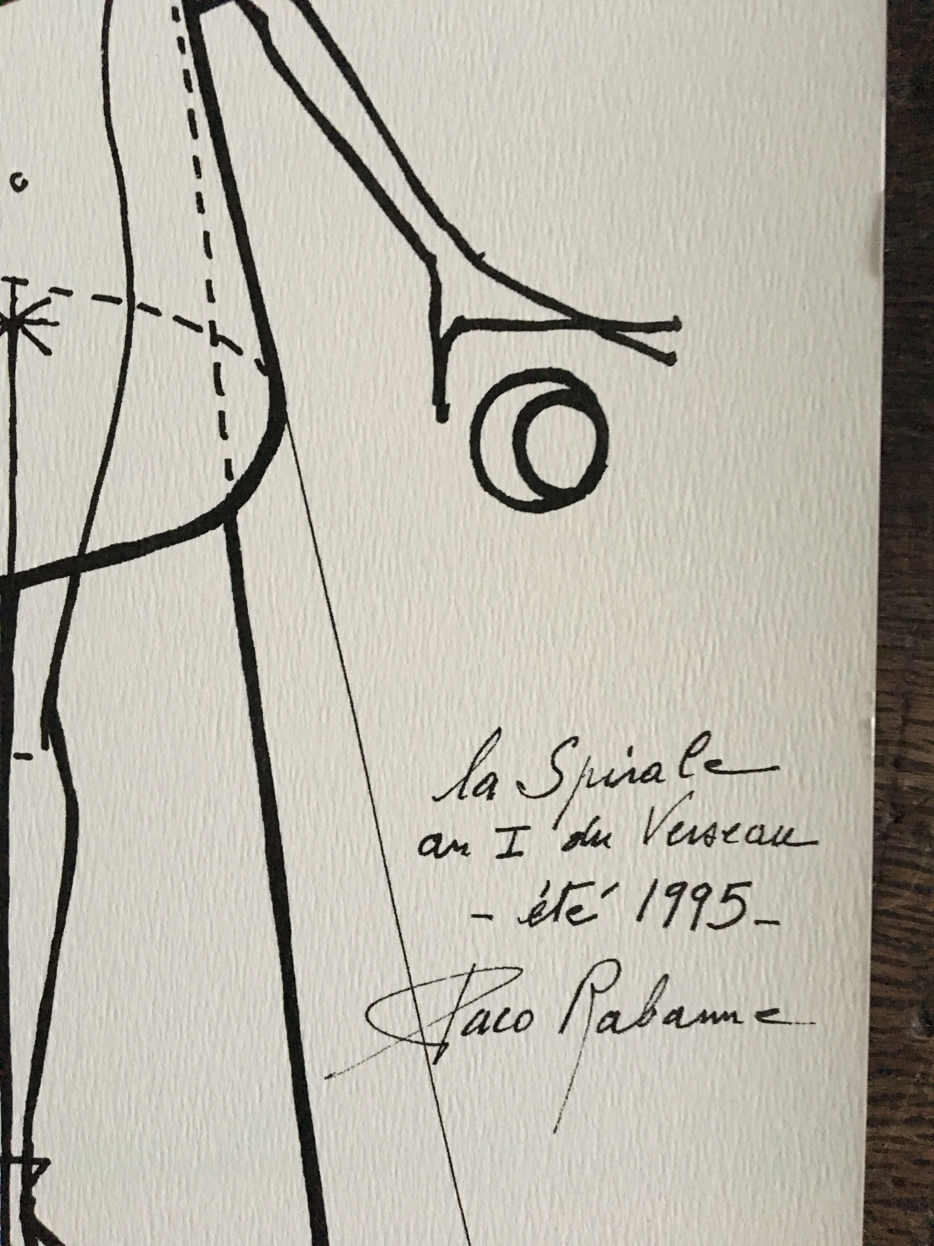 Nice press fashion illustration Paco Rabanne.  spring collection - summer 1995