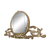 19th Century Florentine Eclectic Gilt Wood Mirror with Cinematic Provenance, 1890s