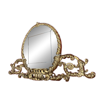 19th Century Florentine Eclectic Gilt Wood Mirror with Cinematic Provenance, 1890s
