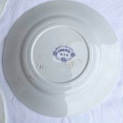 Assiettes dessert Sarreguemines modèle Jardinière XIXEME