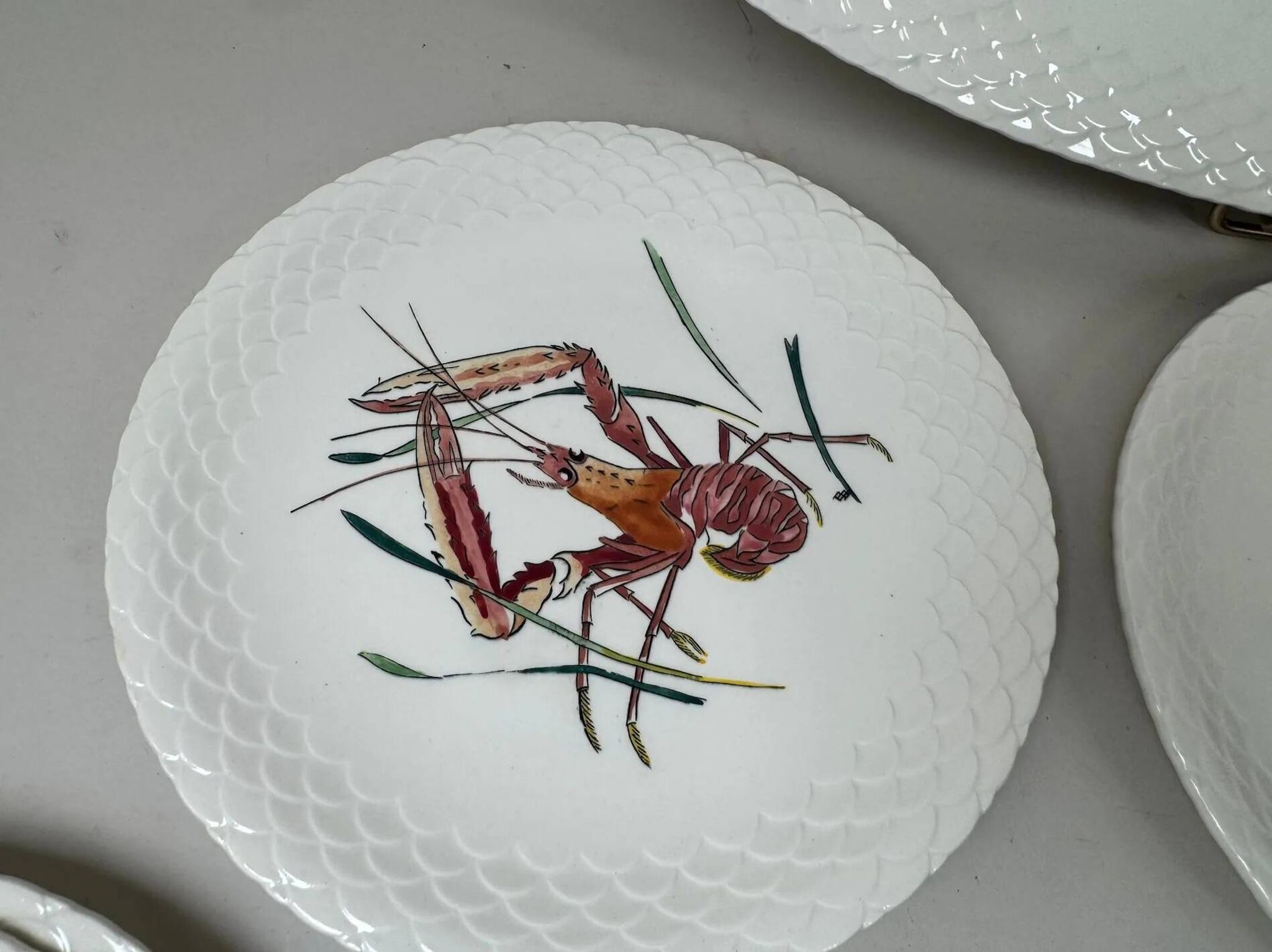 Gien Service de table modèle "Grands Crustacés"