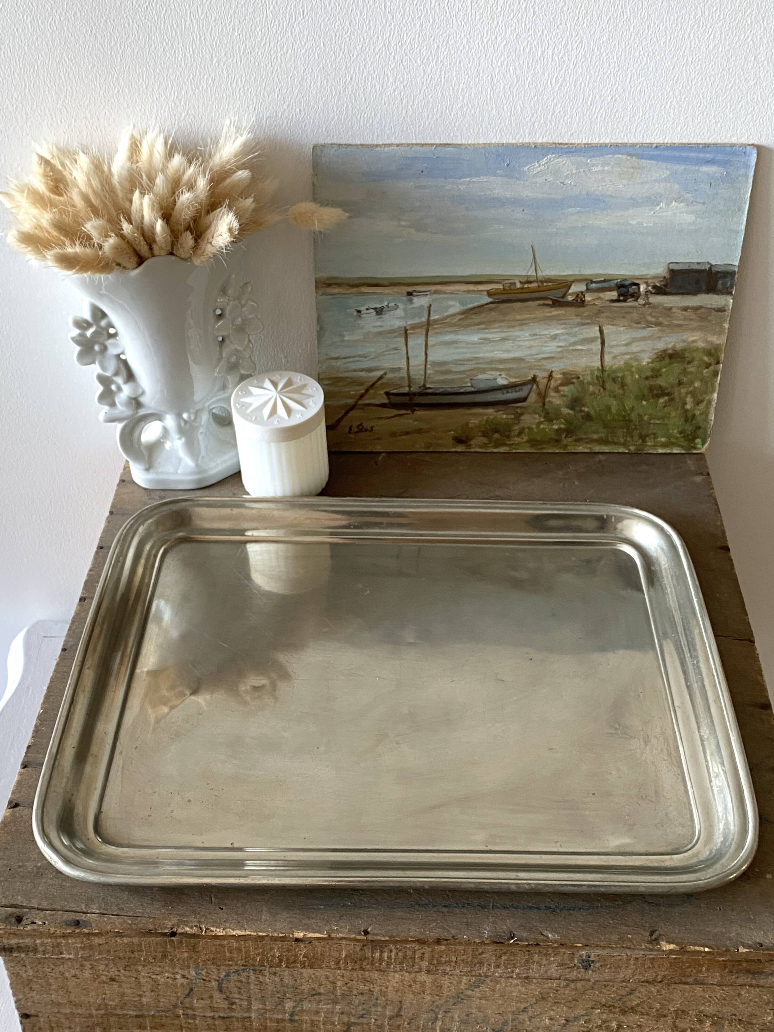 Silver-plated tray