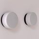 Pair of vintage wall lights in black Bakelite and frosted opal glass, France 1970.