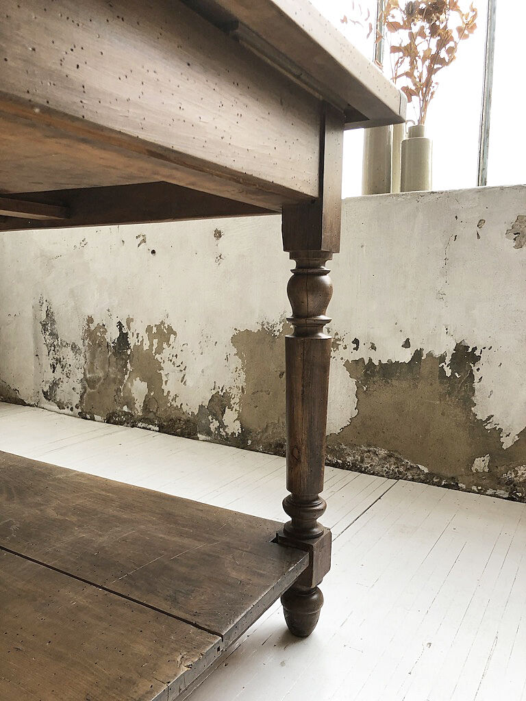 Artist studio oak draper table