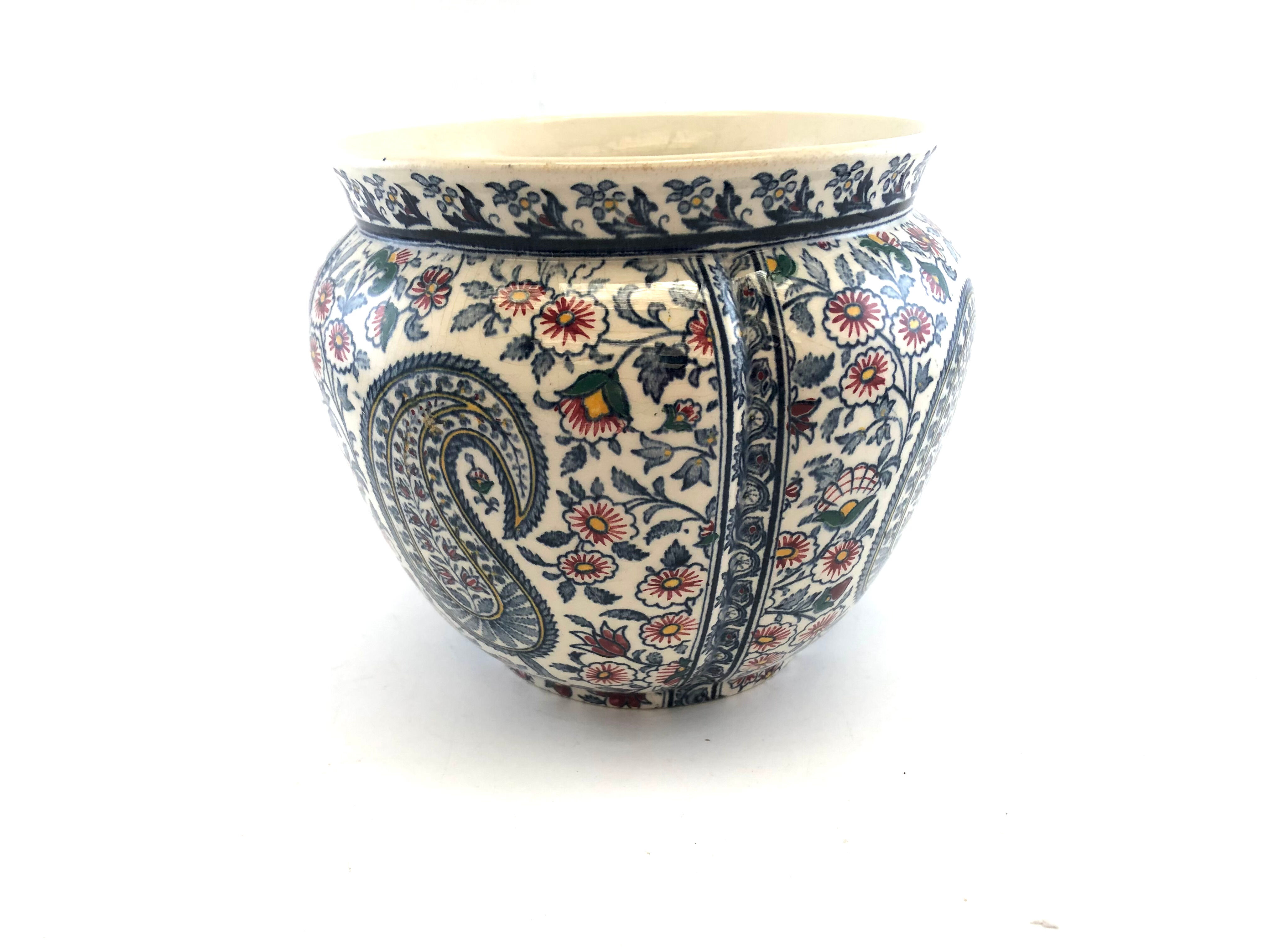 Cache Pot Gien decoration bothée or cashmere