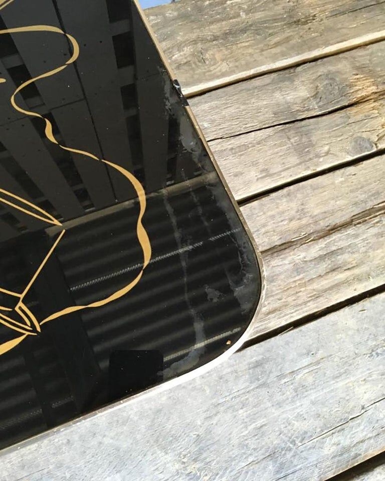 Vintage retro coffee table with black dansette legs