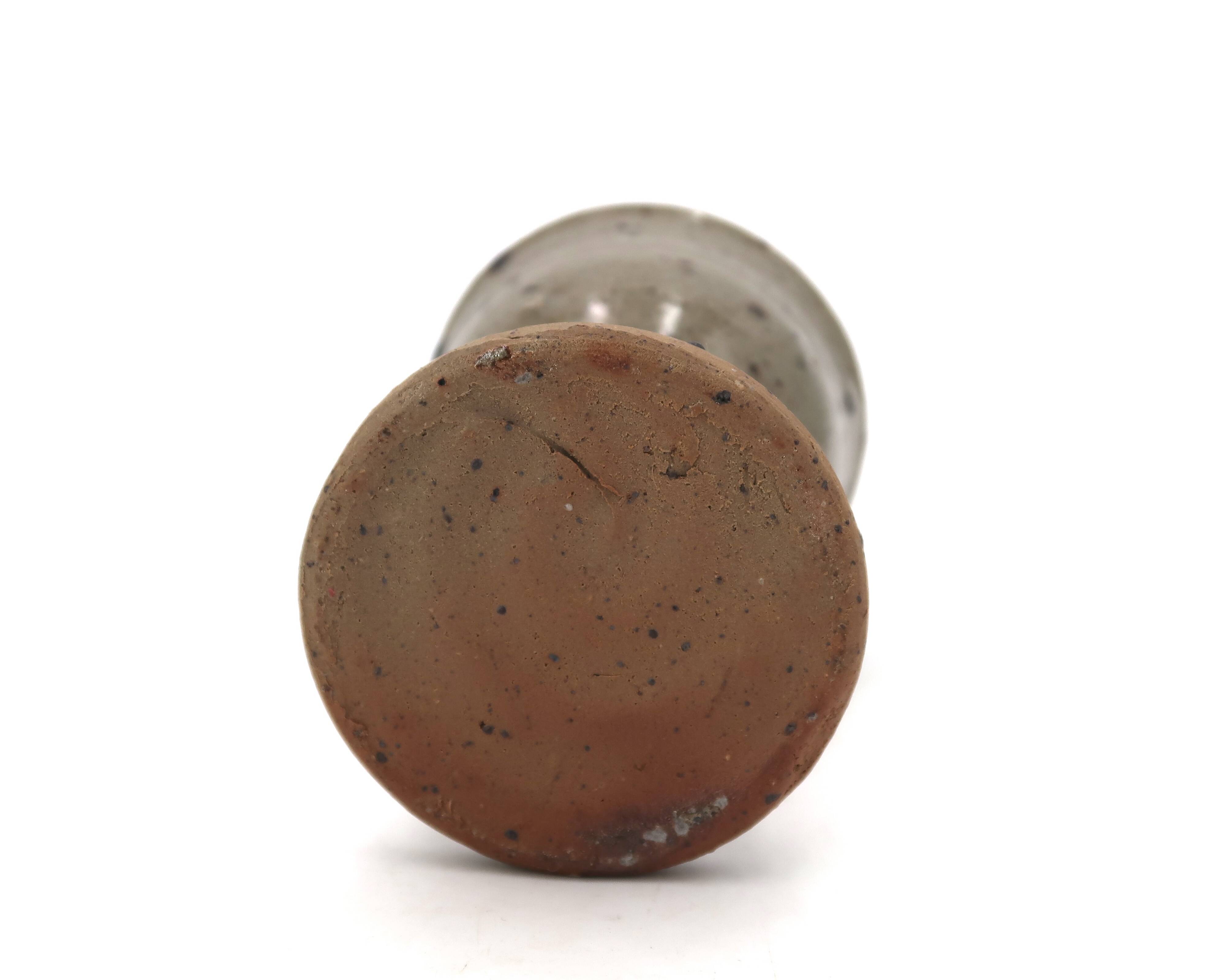 Stoneware chalice-style stemmed glass by Jean Linard, 1960s