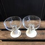 2 Kaveri 80's design champagne glasses by Jorma Vennola for Iittala