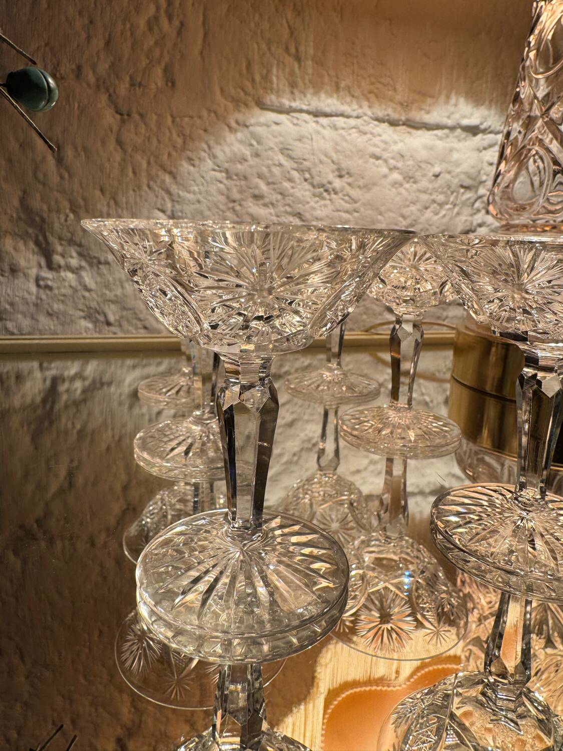 Verres à liqueur cristal du Creusot anciens
