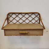 Rattan shelf