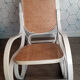 Rocking-chair "vintage" white and canning.