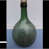 Green glass bottle