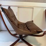 3 vintage Falcon chairs. By Sigurd Ressel for Vatne Møbler Norway. 1970's. Falcon chairs