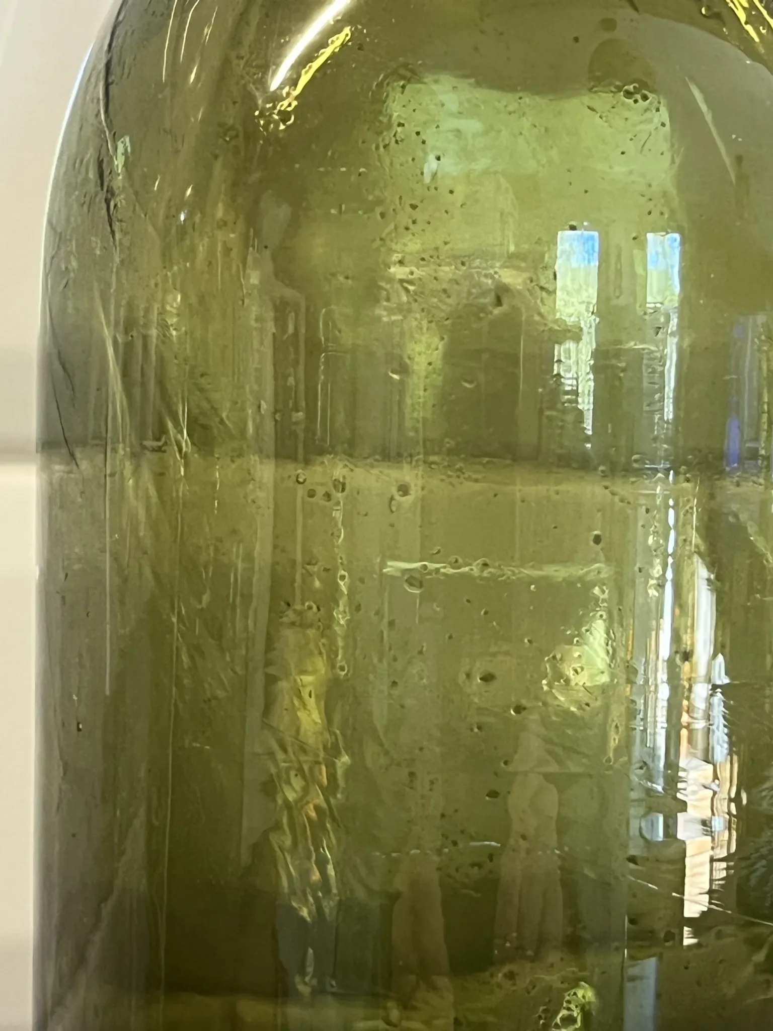 Glass vase bottle