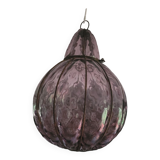Blown glass ball chandelier