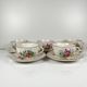 Set of 5 large cups with saucers, Réverbère model by KG Lunéville.
