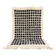 Handmade black square rug size 150 x 250 cm