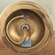 Pair of adjustable wall lights in blown glass and solid brass - modern design