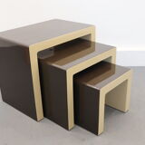 Pull out tables by Ch. Koban, DOM, Germany, 1970s