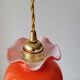 Suspension en opaline orange