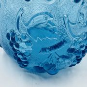 Large vintage blue glass bottle from Empoli