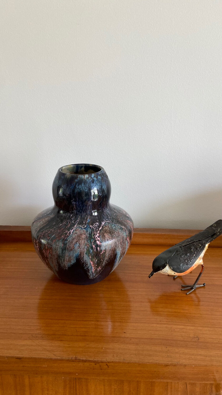 Art Deco glazed ceramic vase 1930