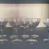 Verres à pied anciens