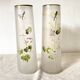 Pair of antique glass paste vases