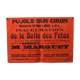 Poster "Inauguration Holiday Hall" - Pujols-sur-Ciron - 1935