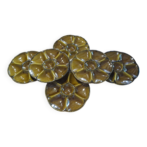 Assiettes à huitres - gien