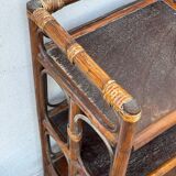 Rattan shelf