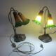 Paire de lampes nymphéas