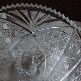 Cut crystal salad bowl