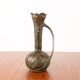 Art Nouveau vase in solid pewter with bronze patina by Louis Chalon 1910.
