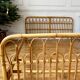 Vintage rattan bed two people